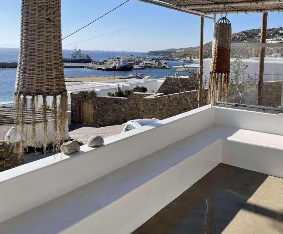 Ferienwohnung Mykonos Tourlos Nests - Sea View Escape Exterior foto