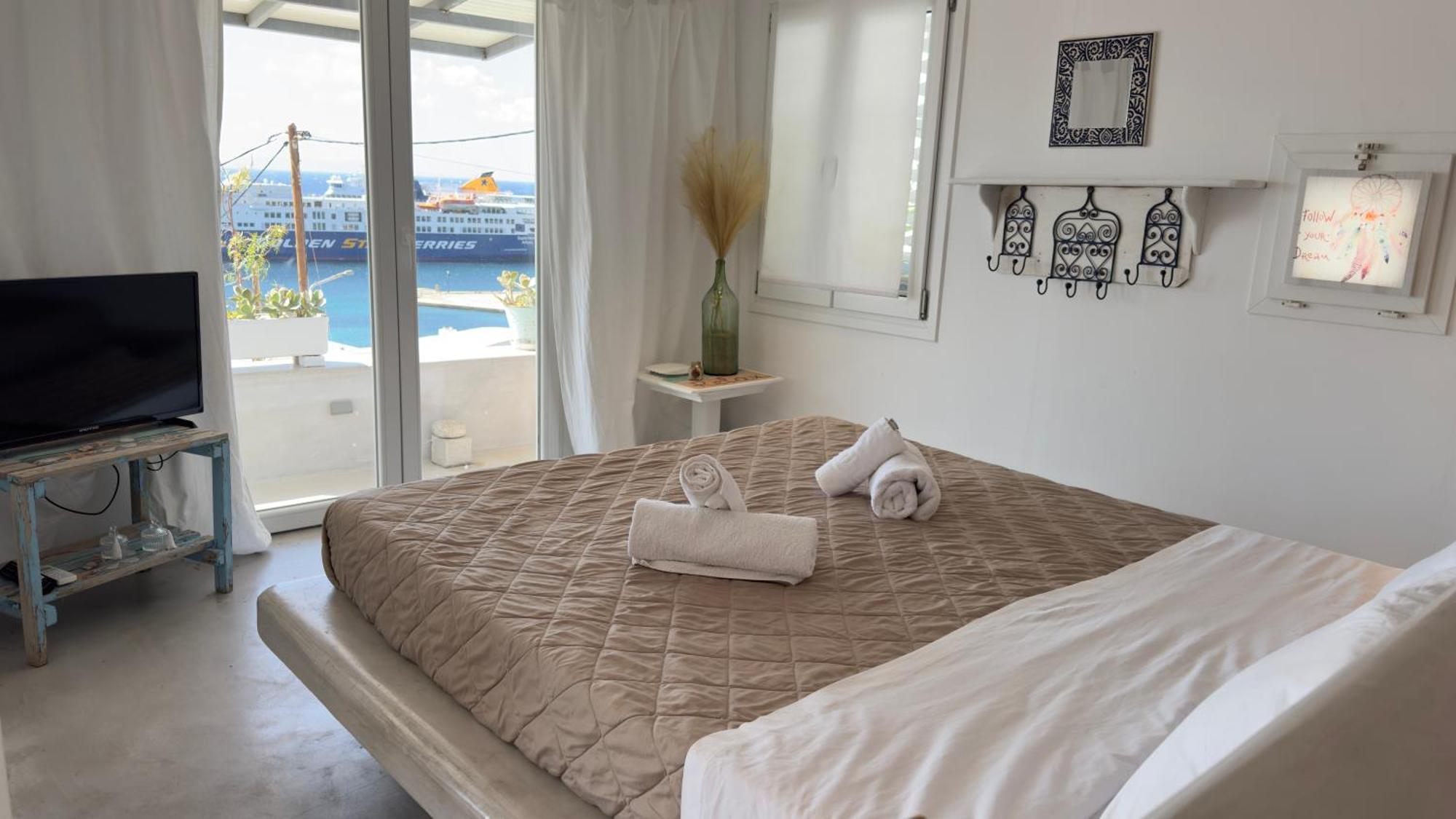 Ferienwohnung Mykonos Tourlos Nests - Sea View Escape Exterior foto