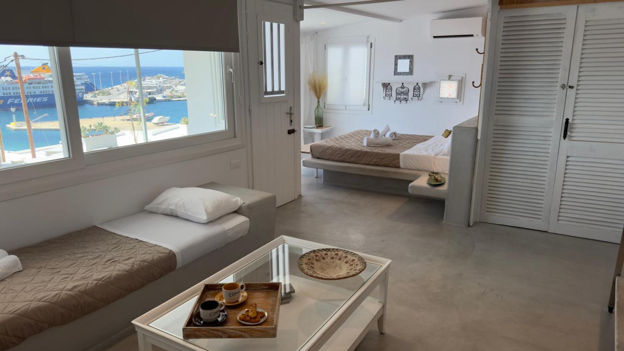 Ferienwohnung Mykonos Tourlos Nests - Sea View Escape Exterior foto