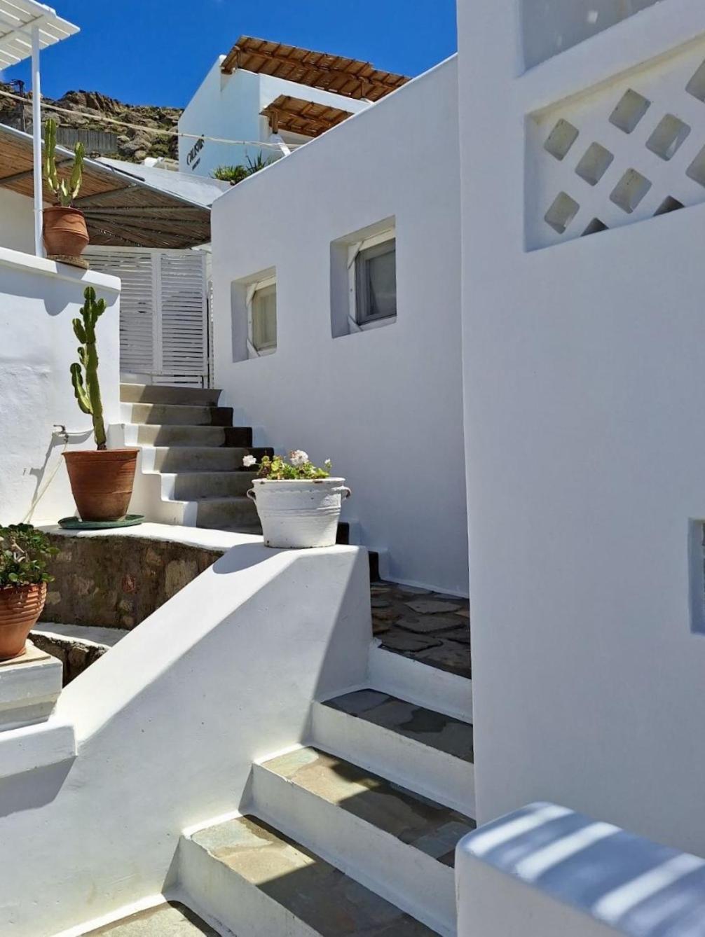 Ferienwohnung Mykonos Tourlos Nests - Sea View Escape Exterior foto