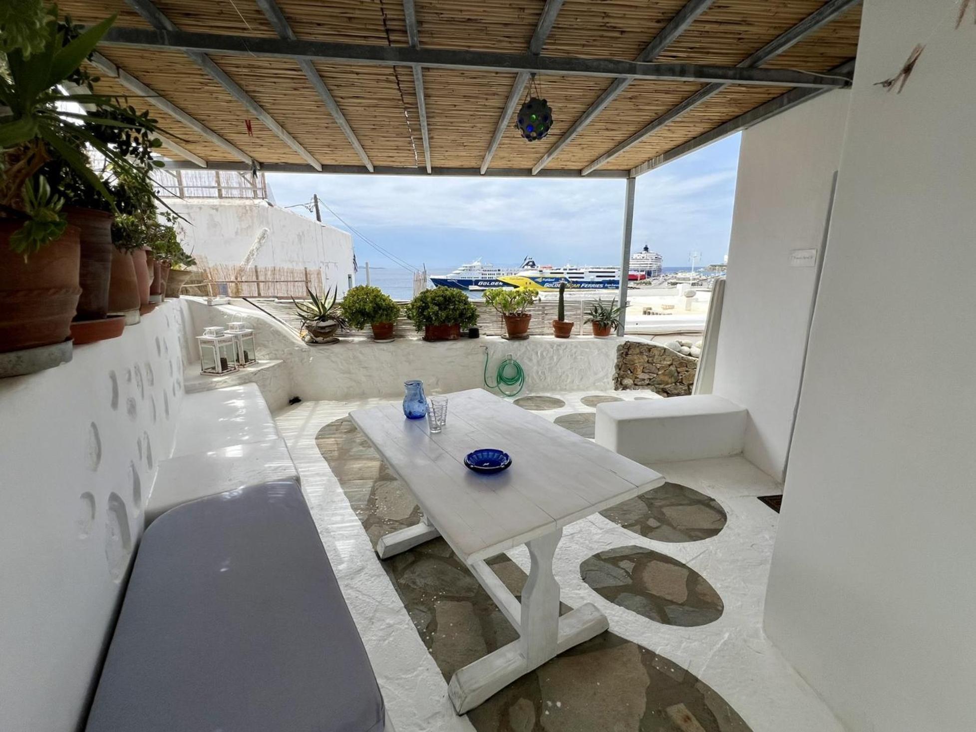 Ferienwohnung Mykonos Tourlos Nests - Sea View Escape Exterior foto