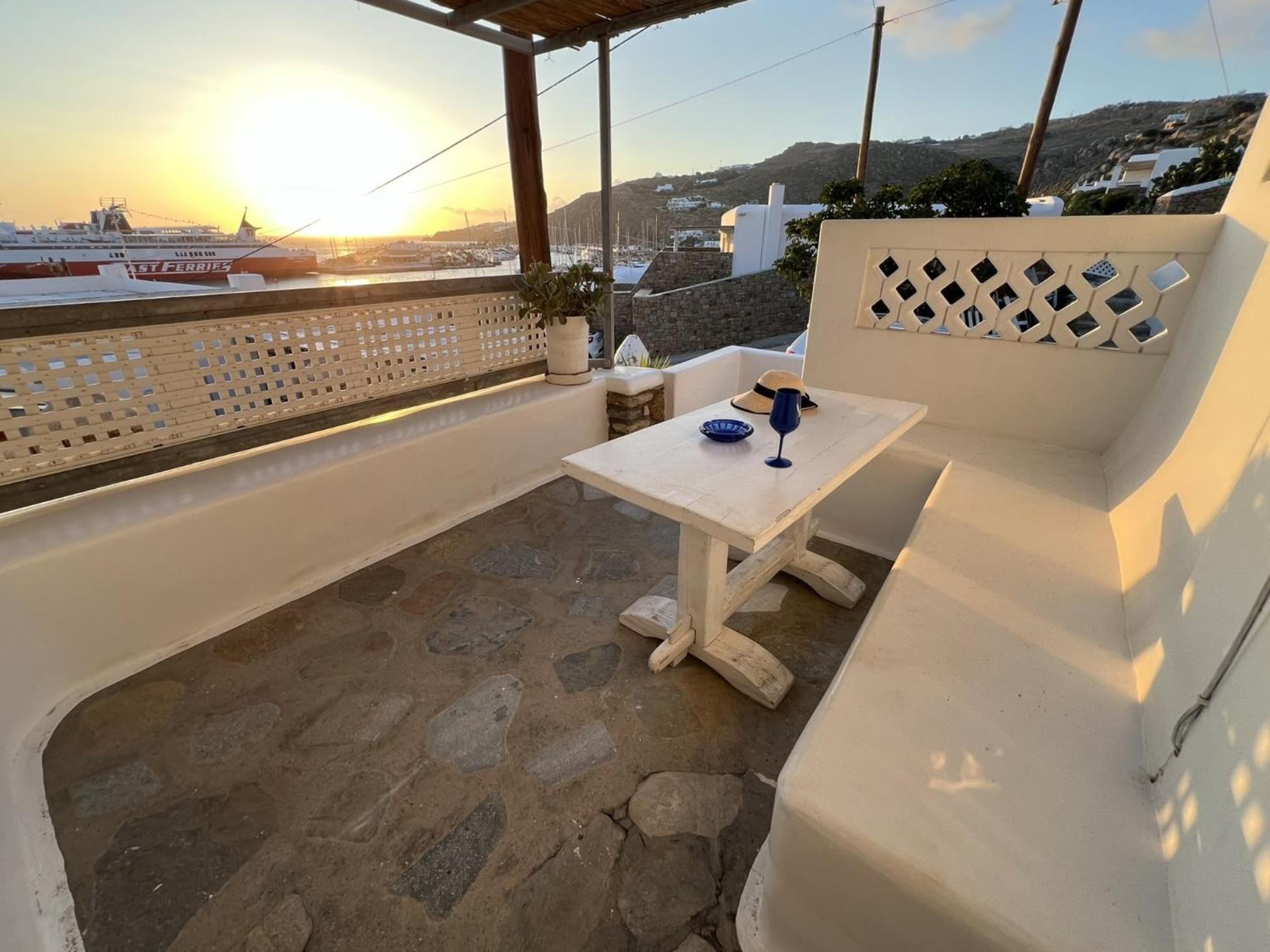 Ferienwohnung Mykonos Tourlos Nests - Sea View Escape Exterior foto