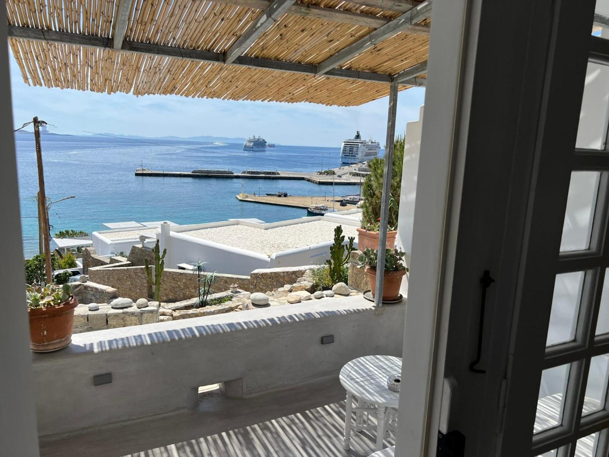 Ferienwohnung Mykonos Tourlos Nests - Sea View Escape Exterior foto