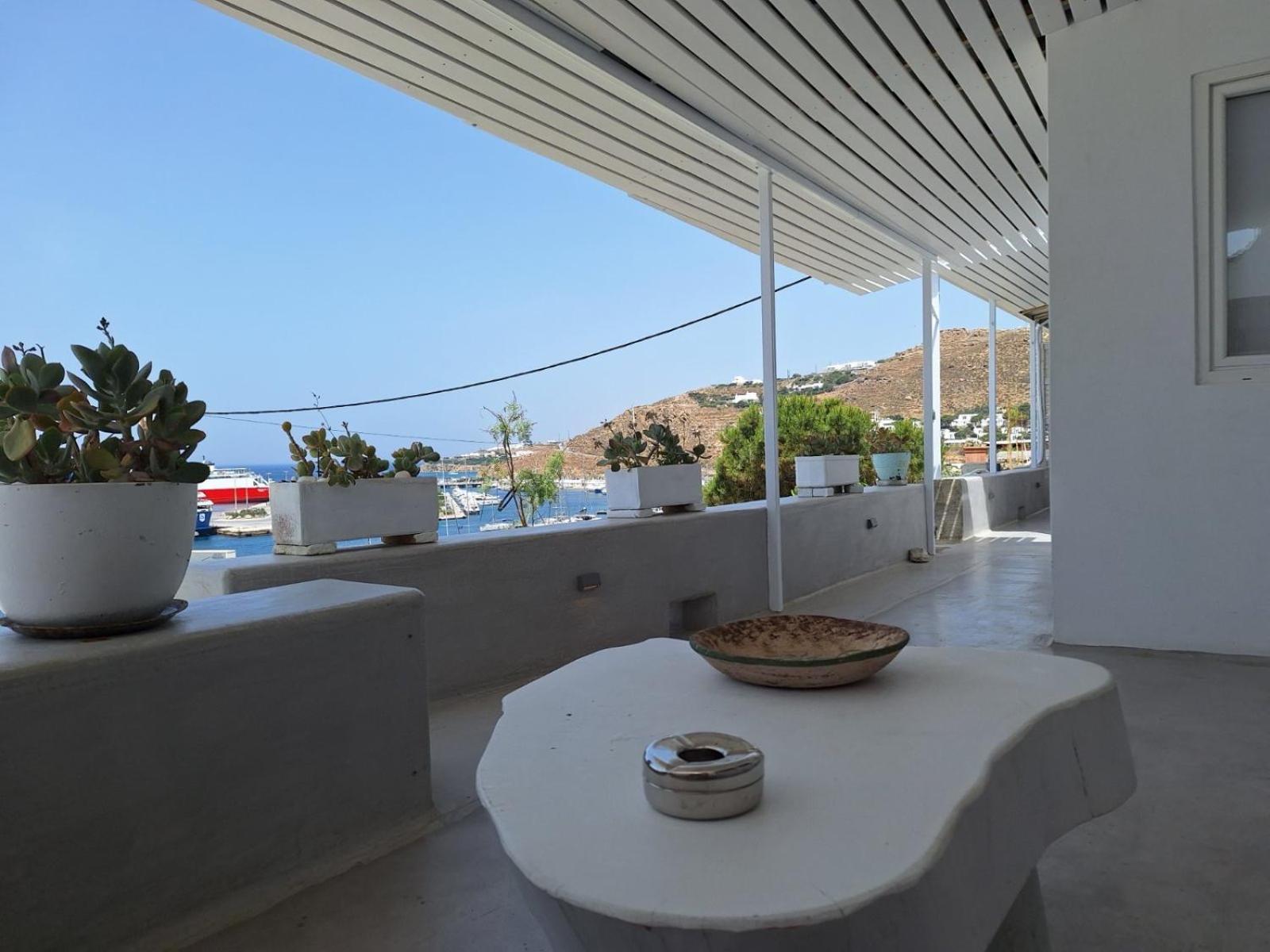 Ferienwohnung Mykonos Tourlos Nests - Sea View Escape Exterior foto